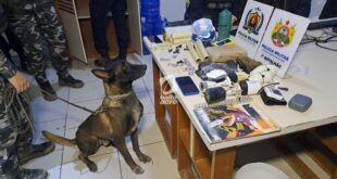 Dupla é presa com drogas e materiais usados no tráfico