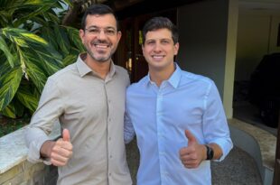 João Campos reforça confiança do PSB nacional na candidatura de Thor Dantas e o chama de "futuro governador"