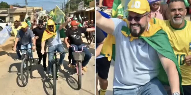 Alan Rick dá início à campanha ao Governo do Acre com cicleata em Tarauacá