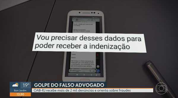Golpe do falso advogado: só em 2025 a OAB-RJ registrou mais de 2,3 mil denúncias