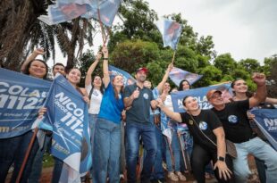 Com adesivaço, Nicolau Jr abre oficialmente a campanha a reeleição