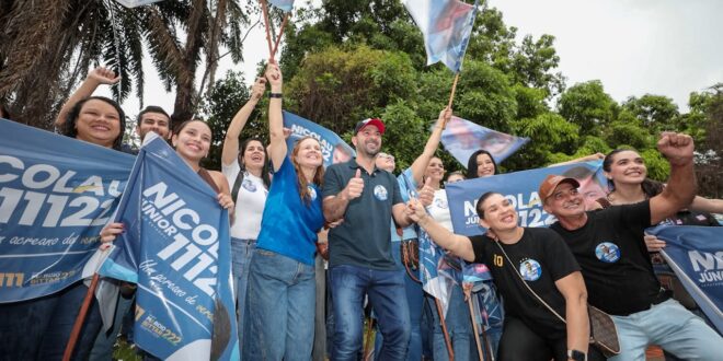 Com adesivaço, Nicolau Jr abre oficialmente a campanha a reeleição