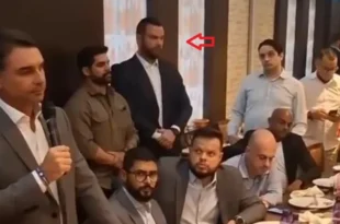 Só gente "honesta": condenado por estelionato organizou encontro de Flávio Bolsonaro em São Caetano