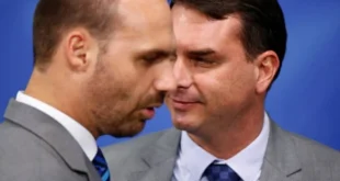 Flávio Bolsonaro pediu reunião com Vorcaro no mesmo dia em que Eduardo anunciou fuga para os EUA, diz PF
