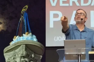 Pastor chamou Nossa Senhora Aparecida de “Satanás fantasiado de azul” em culto