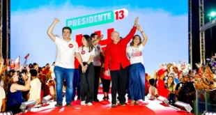 Atendendo ordens de Flávio Bolsonaro: Kassio manda apagar comício inteiro de Lula e proíbe painéis de LED em atos petistas