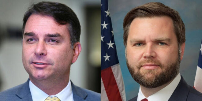 Campanha de Flávio Bolsonaro pode estar sendo financiada por grupo ligado a J D Vance