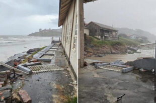 Tsunami meteorológico atinge três cidades de Santa Catarina