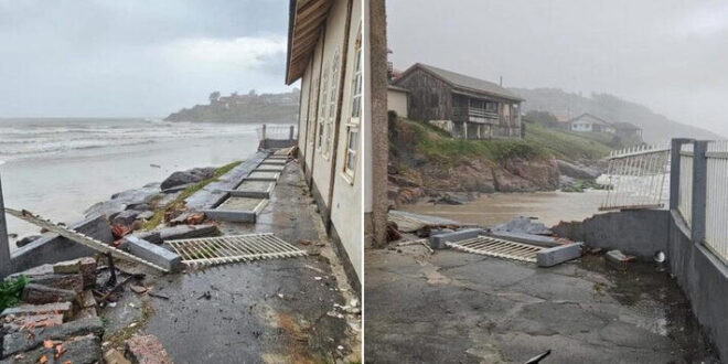 Tsunami meteorológico atinge três cidades de Santa Catarina
