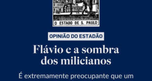 Estadão descobre a pólvora: eventual governo Flávio Bolsonaro traz risco de ascensão das milícias