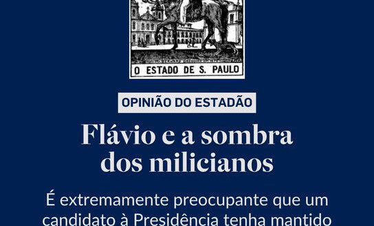 Estadão descobre a pólvora: eventual governo Flávio Bolsonaro traz risco de ascensão das milícias