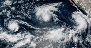 Eventos climáticos extremos: El Niño alimenta raro trio de furacões no Pacífico