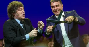 Jatinho de possível fuga de Flávio Bolsonaro é de empresa usada por Javier Milei