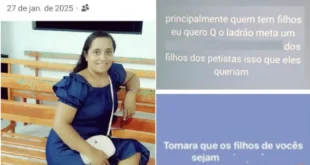 Maluca sem noção: professora é afastada após incitar violência sexual contra filhos de eleitores de Lula