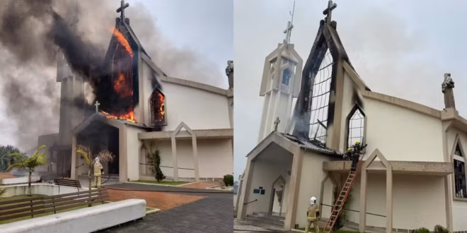 Bolsonarismo odeia educação e cultura: igreja em chamas e laboratórios destruídos nos últimos dias não é coincidência