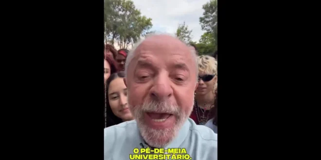 Lula promete Pé-de-Meia para universitários a partir de 2027