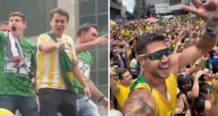 Defensor da moral e bons costumes: Nikolas pede para ex-BBB tirar a camisa em ato na Paulista